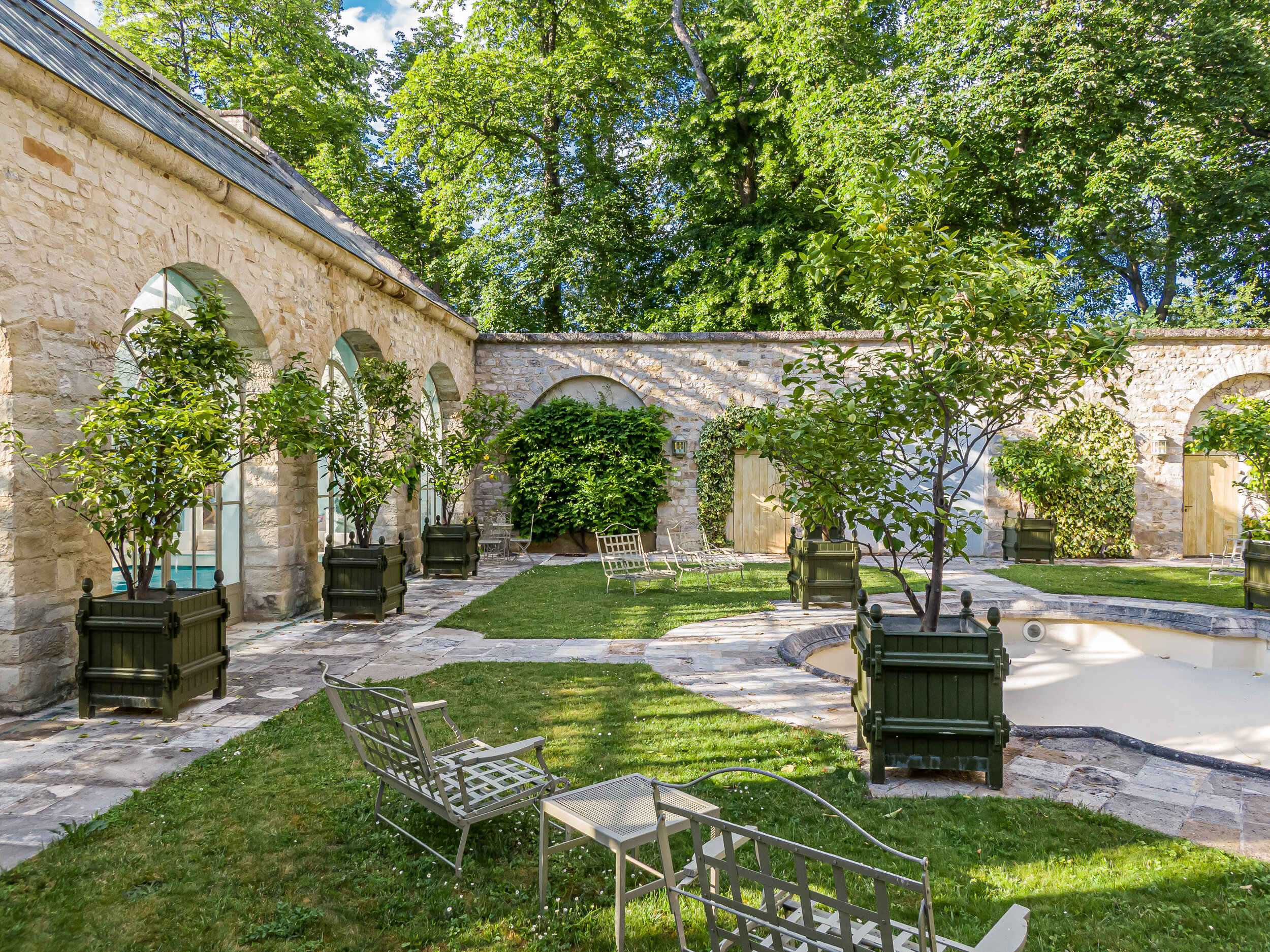 Exceptional 13th-century château in a French garden in the Ile de France region for your wedding.  