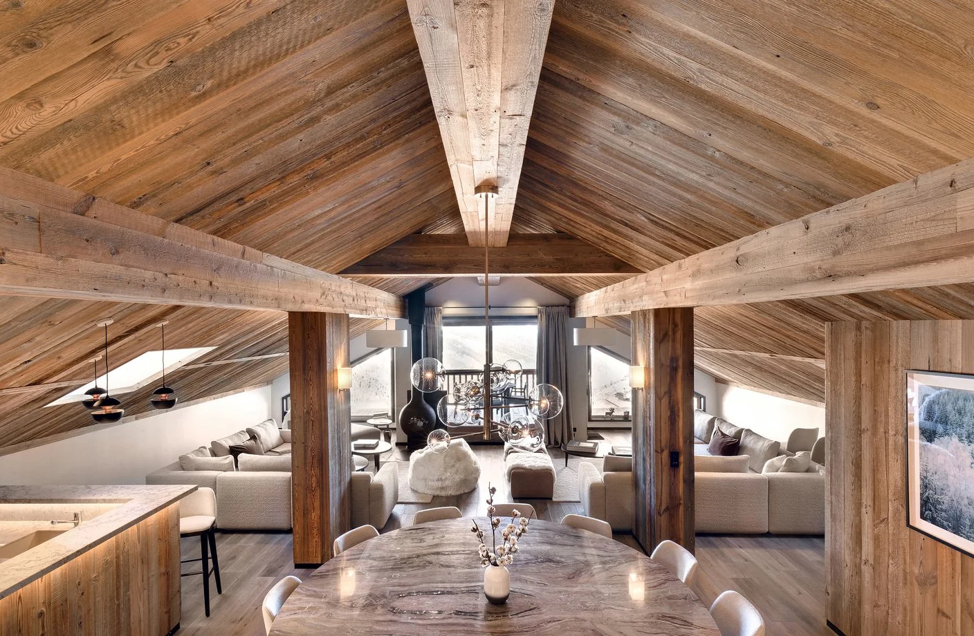 appartement luxe meribel salon