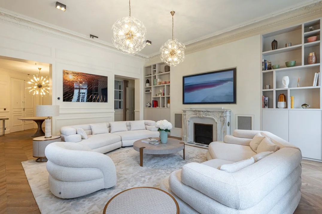 Appartement de luxe Paris Montaigne salon