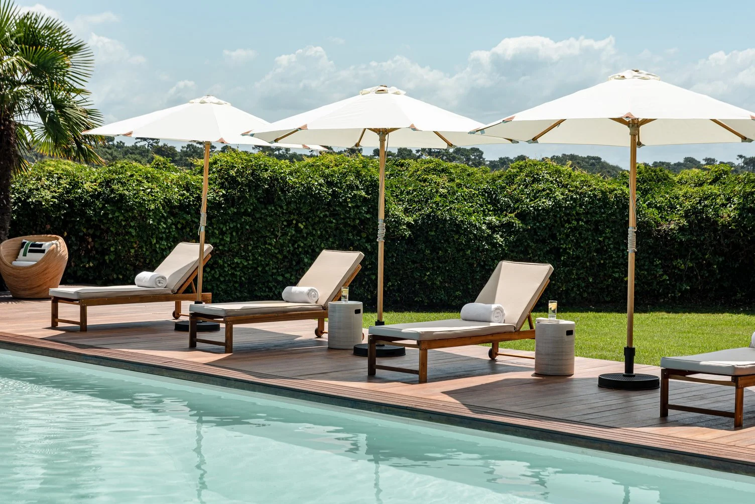 Location villa de luxe à Hossegor piscine extérieure