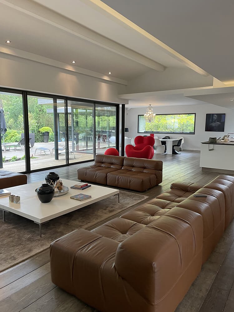 location villa luxe cote atlantique salon
