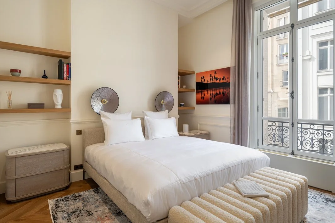 Appartement de luxe Paris Montaigne chambre