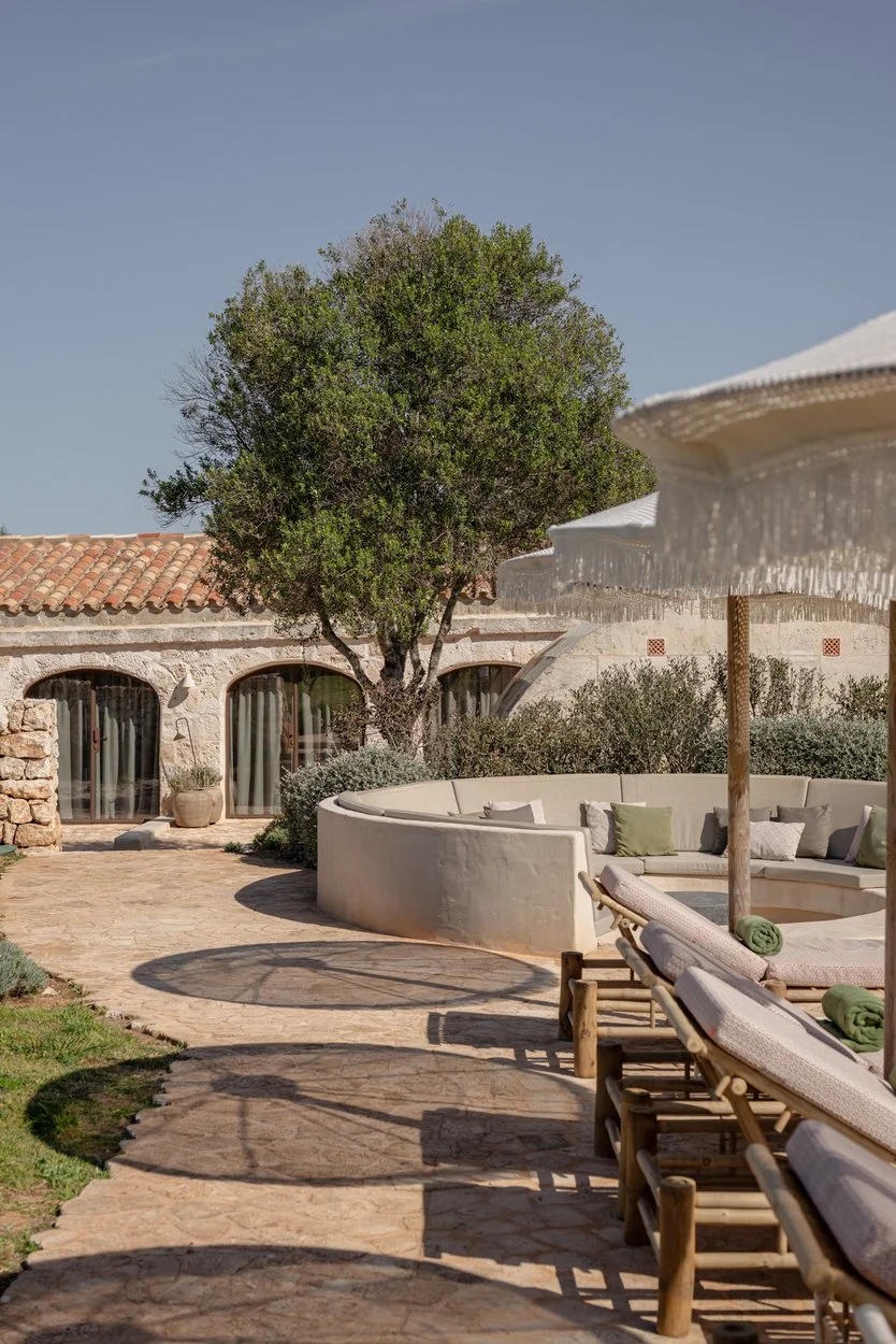 Villa de luxe à louer à Minorque Santa Ana salon extérieur