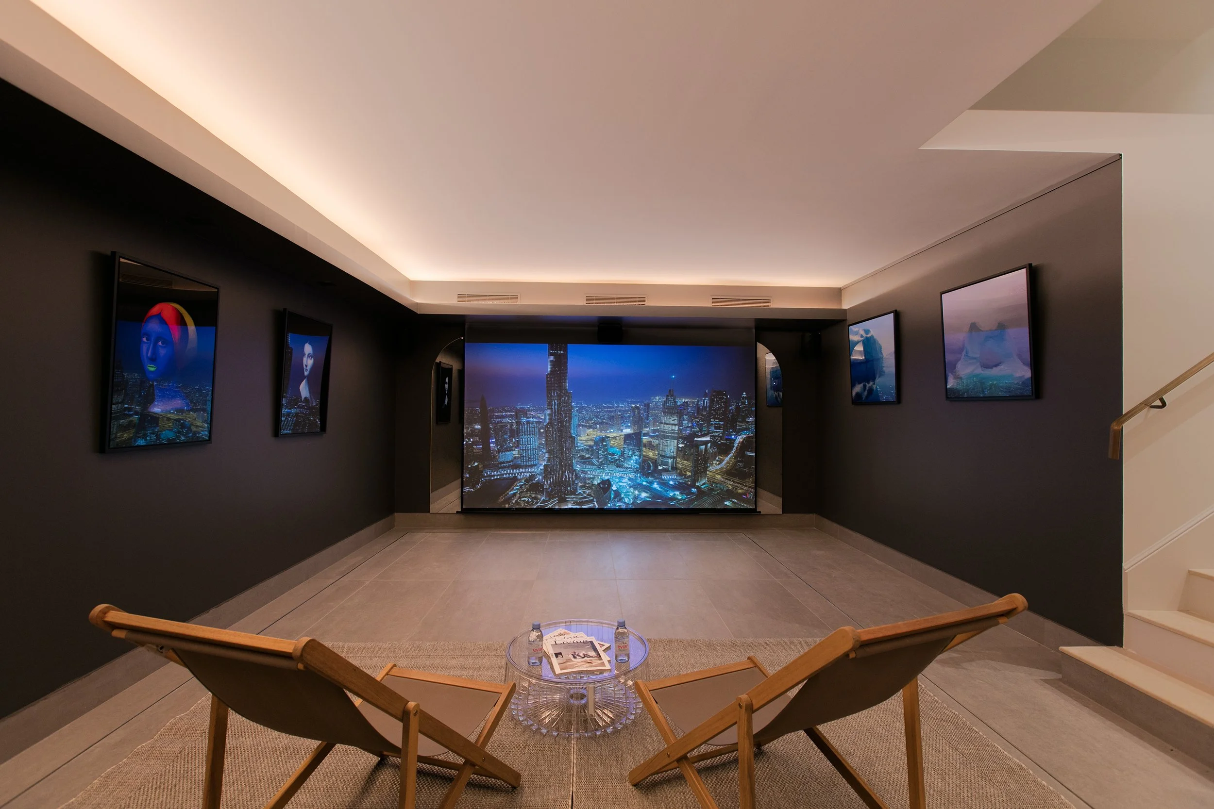 Appartement de luxe à Paris home cinema