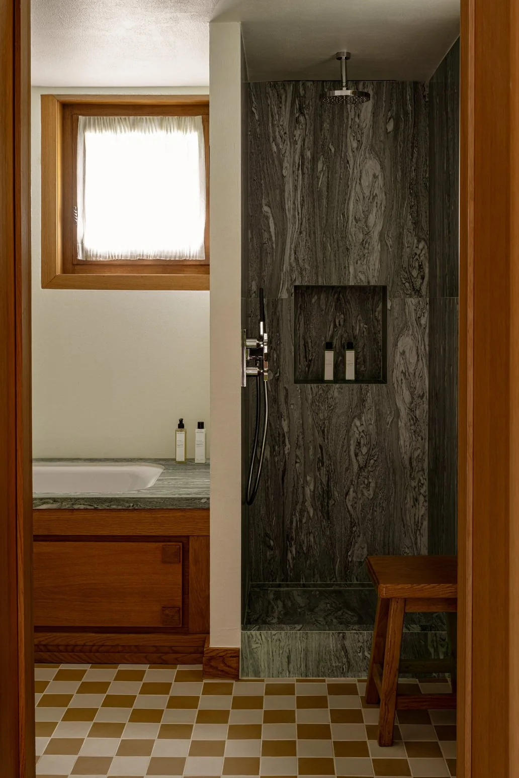 location chalet de luxe à Megève salle de bain