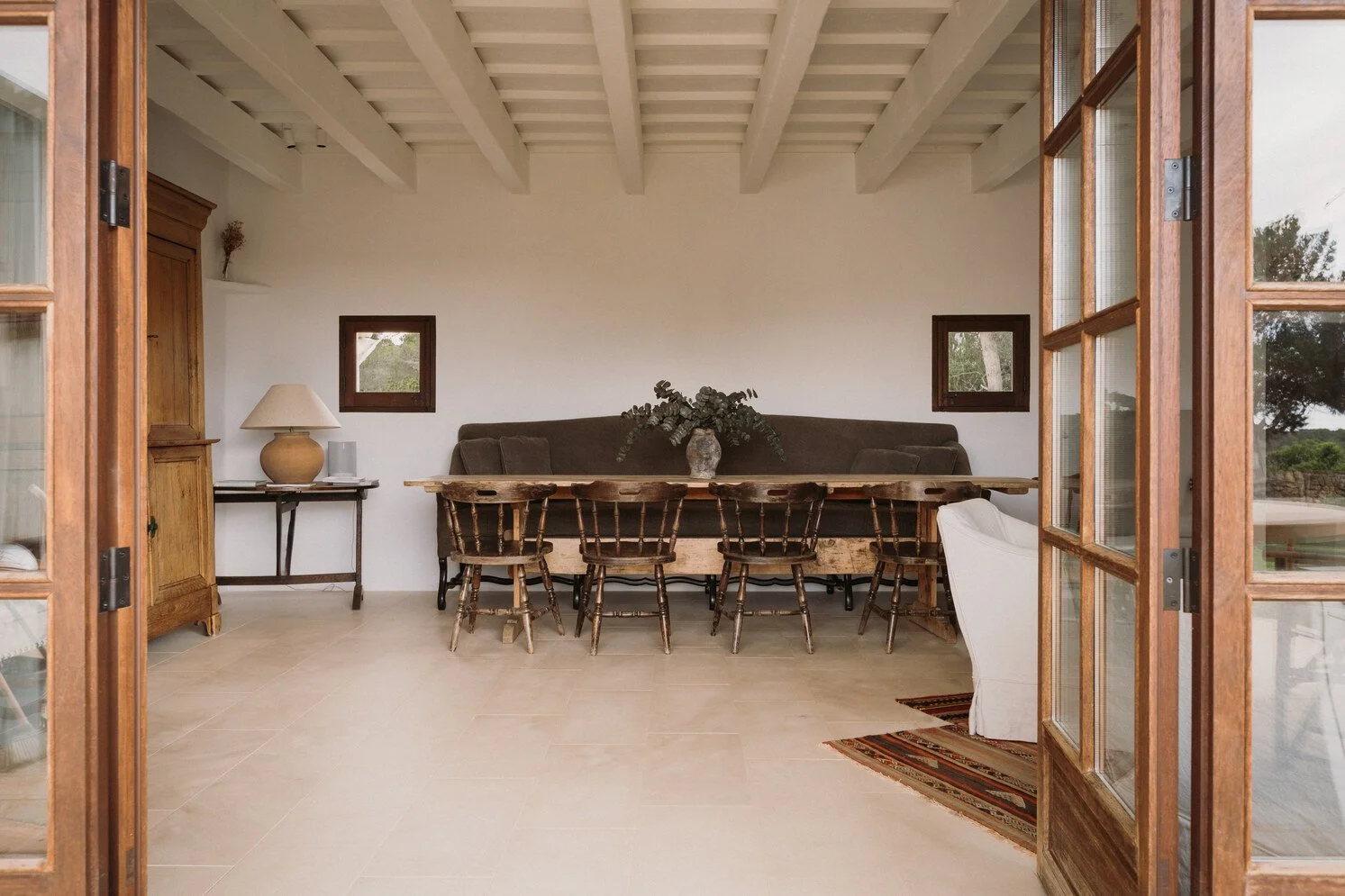 Villa de luxe en Espagne à Minorque salle a manger