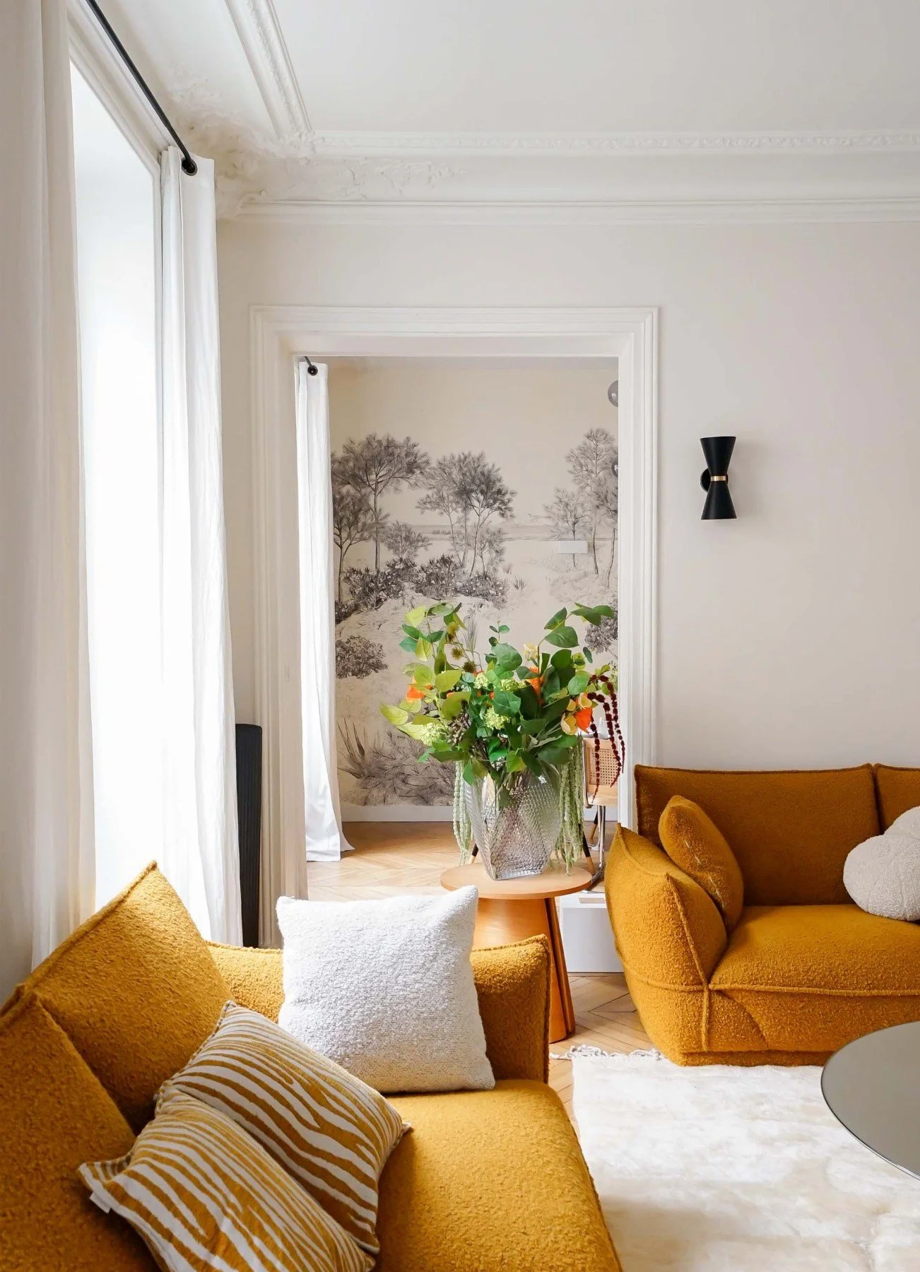 paris mouffetard appartement de luxe salon