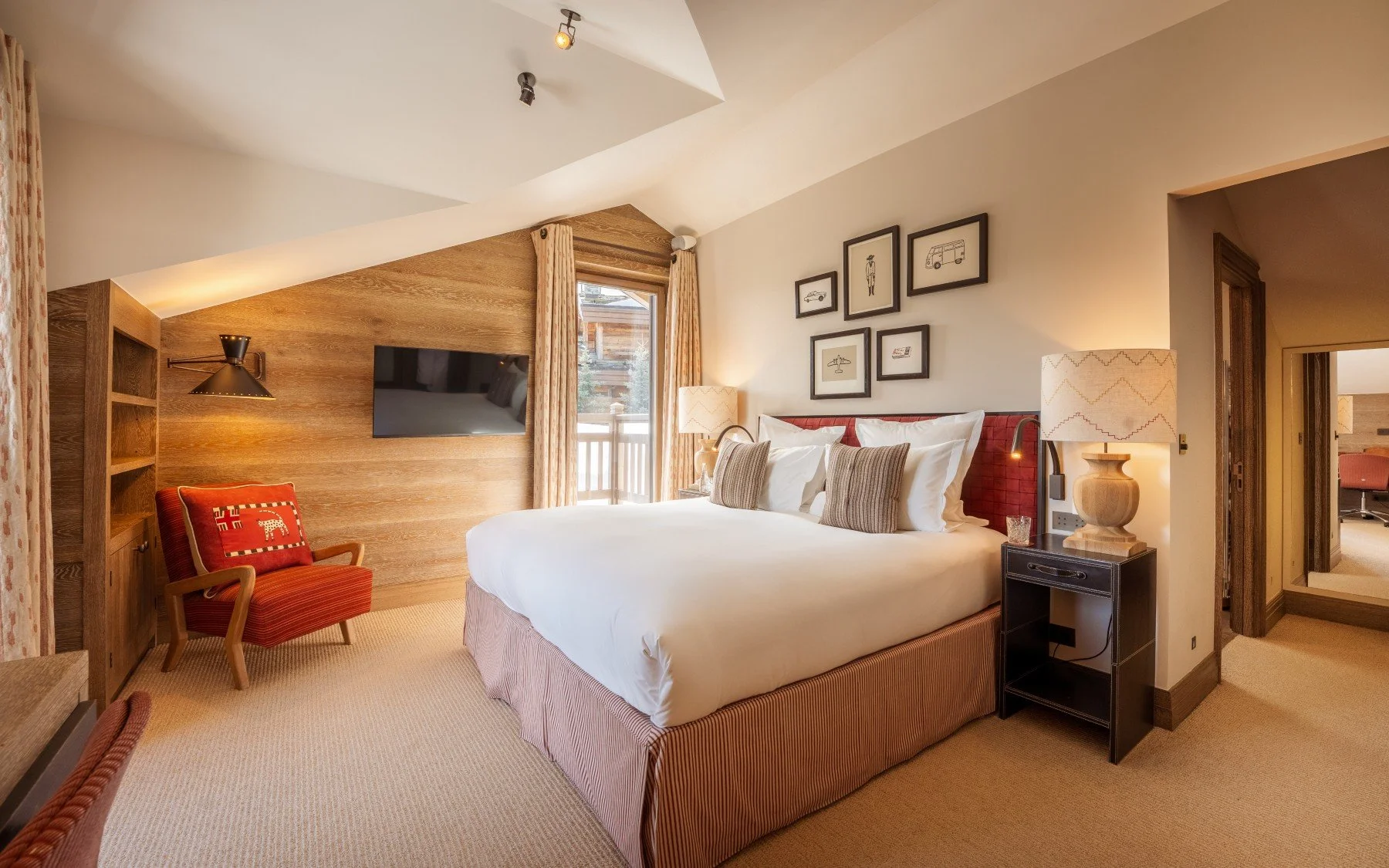 chalet de luxe courchevel chambre