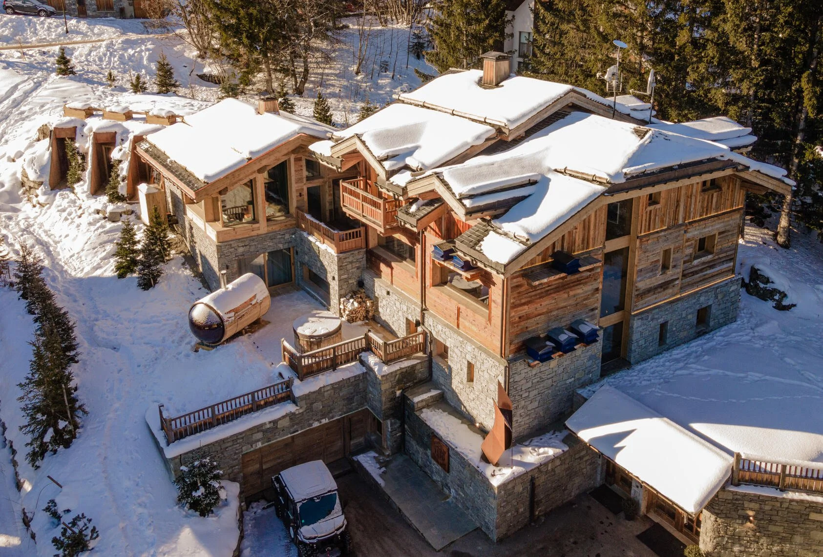 chalet de luxe à Courchevel 1550 extérieur