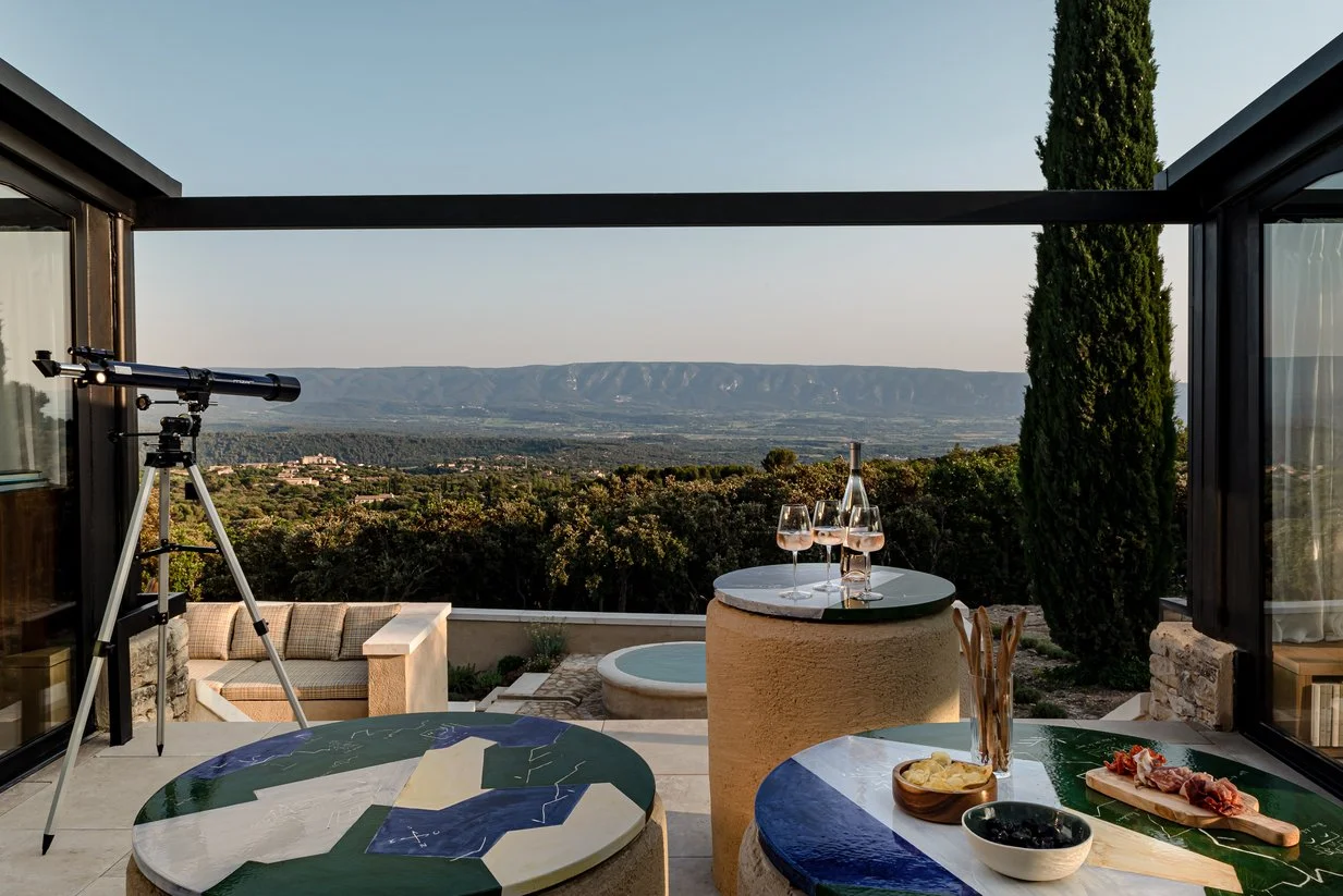 Villa de luxe à louer dans le Lubéron à Gordes terrasse