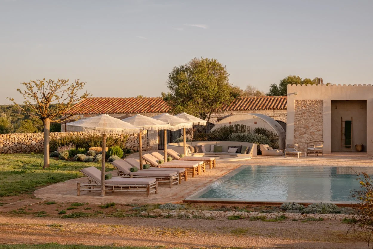 Villa de luxe à louer à Minorque Santa Ana piscine extérieure