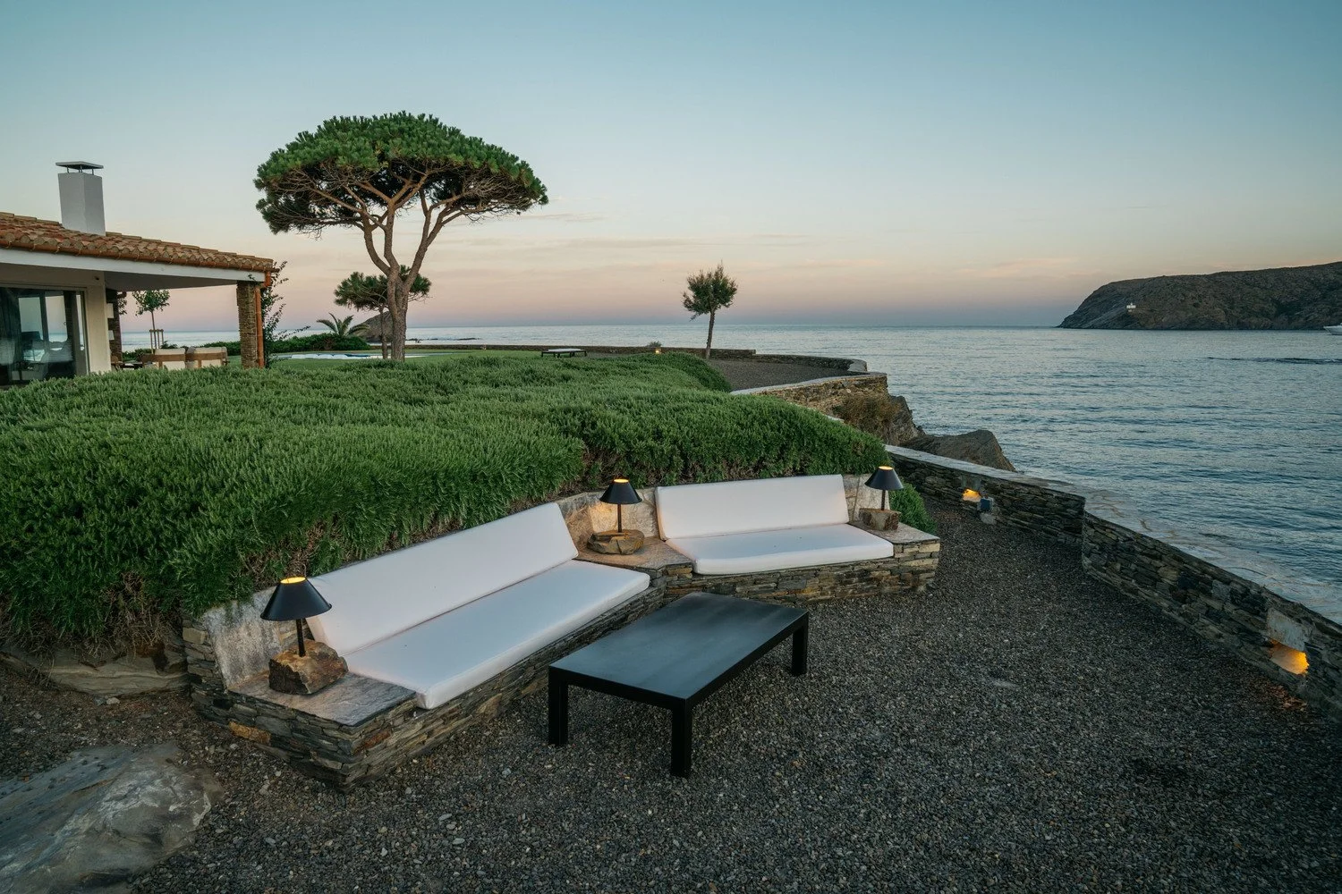 Location villa luxe Cadaques Oliveres terrasse