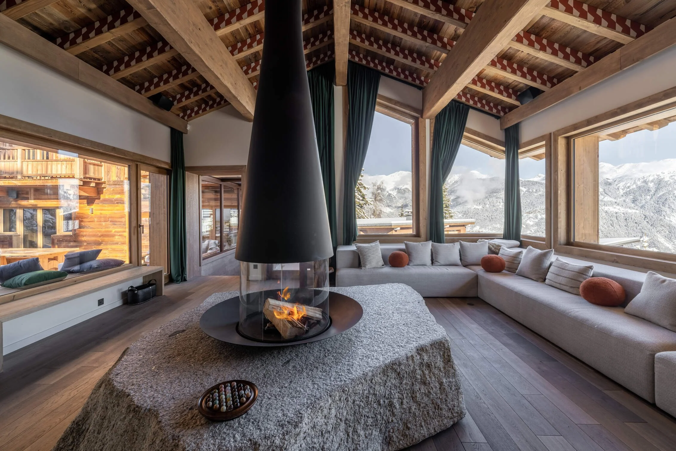 Chalet de luxe à Courchevel 1550 salon