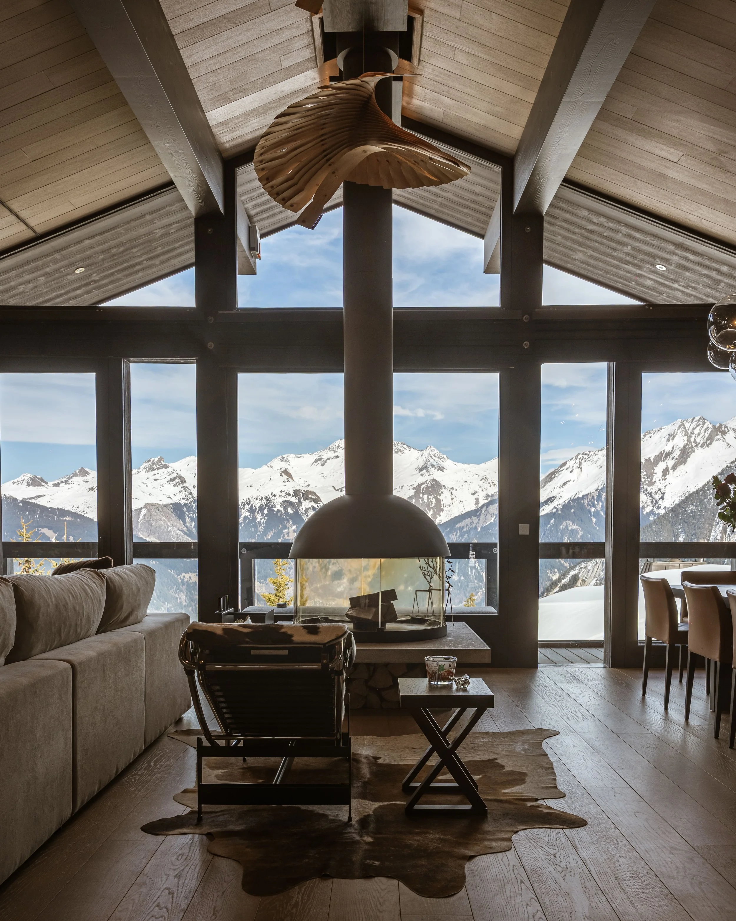 courchevel 1850 ecureuil chalet de luxe salon