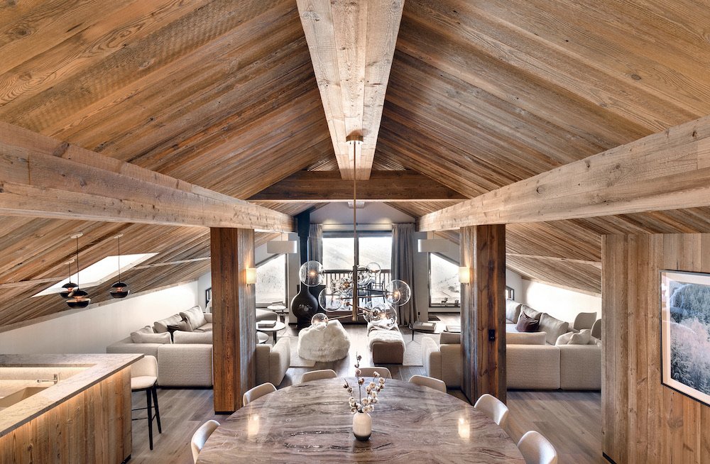 Luxury chalet in Méribel for your seminar in the Alps with a view of the Alps