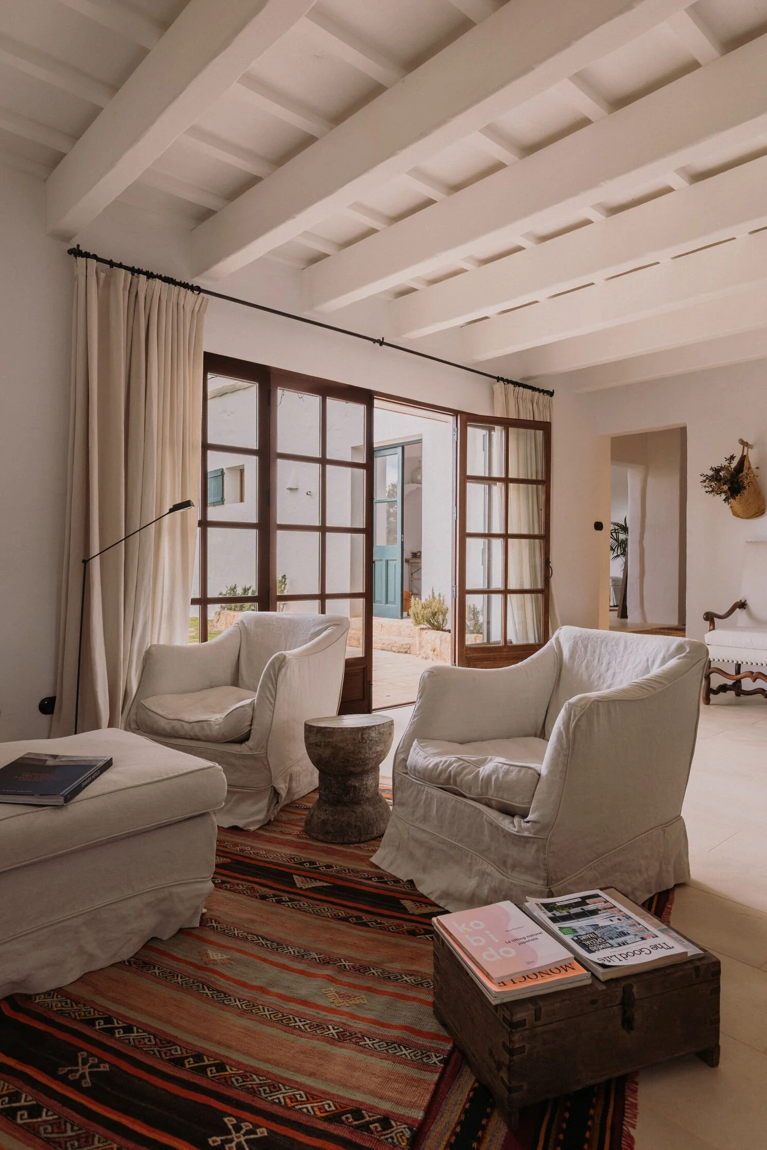 Villa de luxe en Espagne à Minorque salon