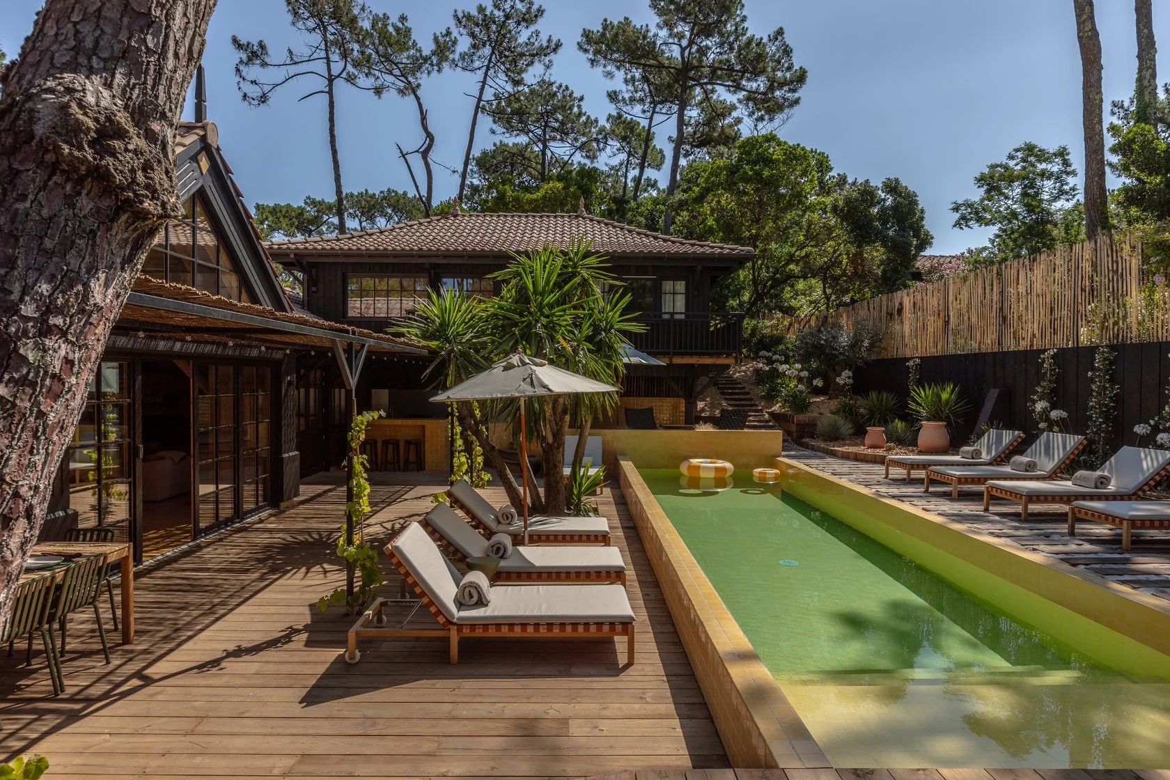 Location villa de luxe au Cap Ferret piscine