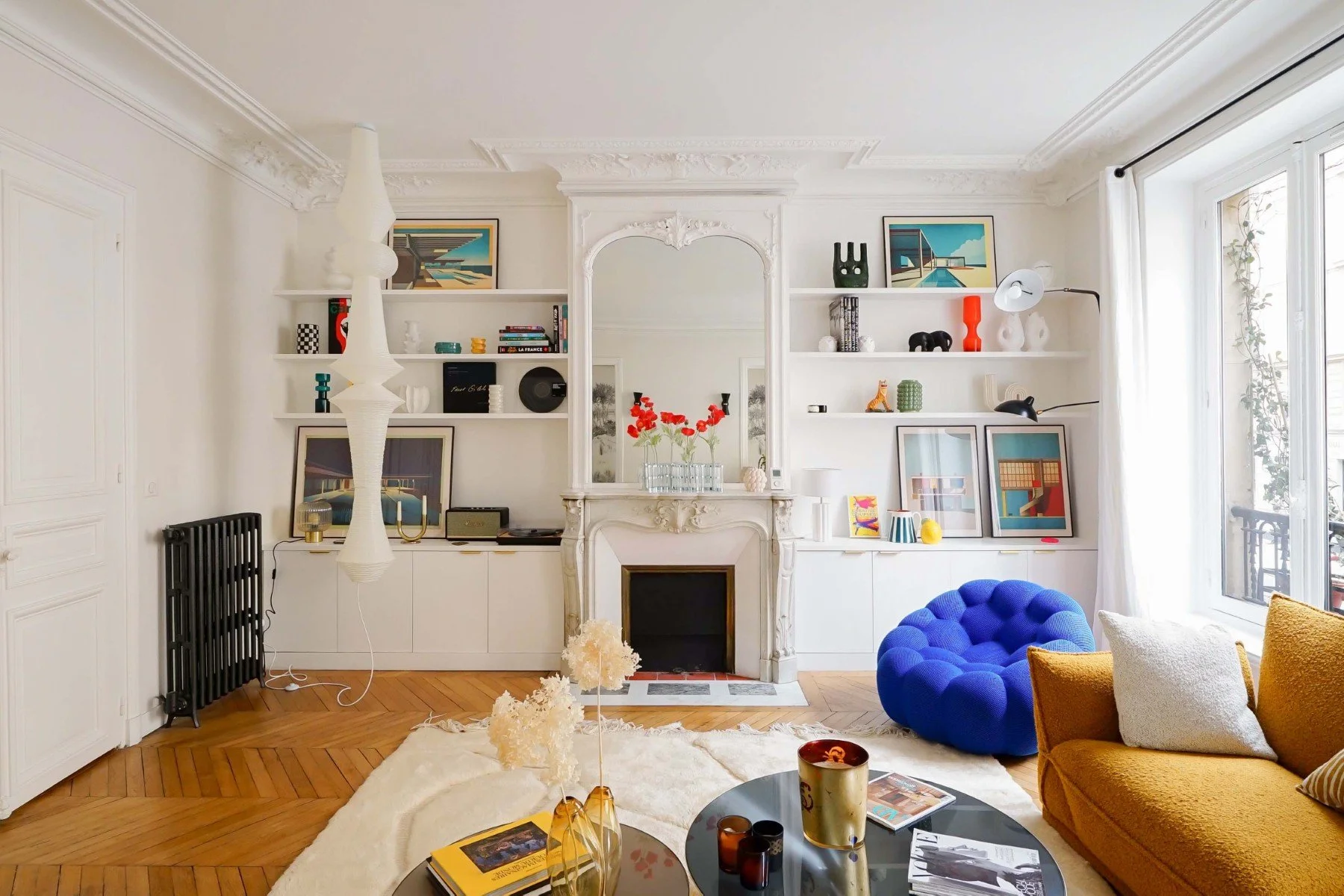 paris mouffetard appartement de luxe salon