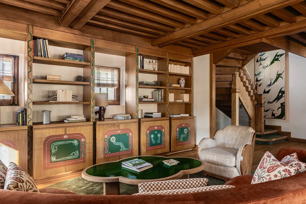 chalet de luxe à louer à Megève salon