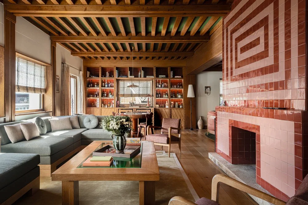 location chalet de luxe à Megève salon