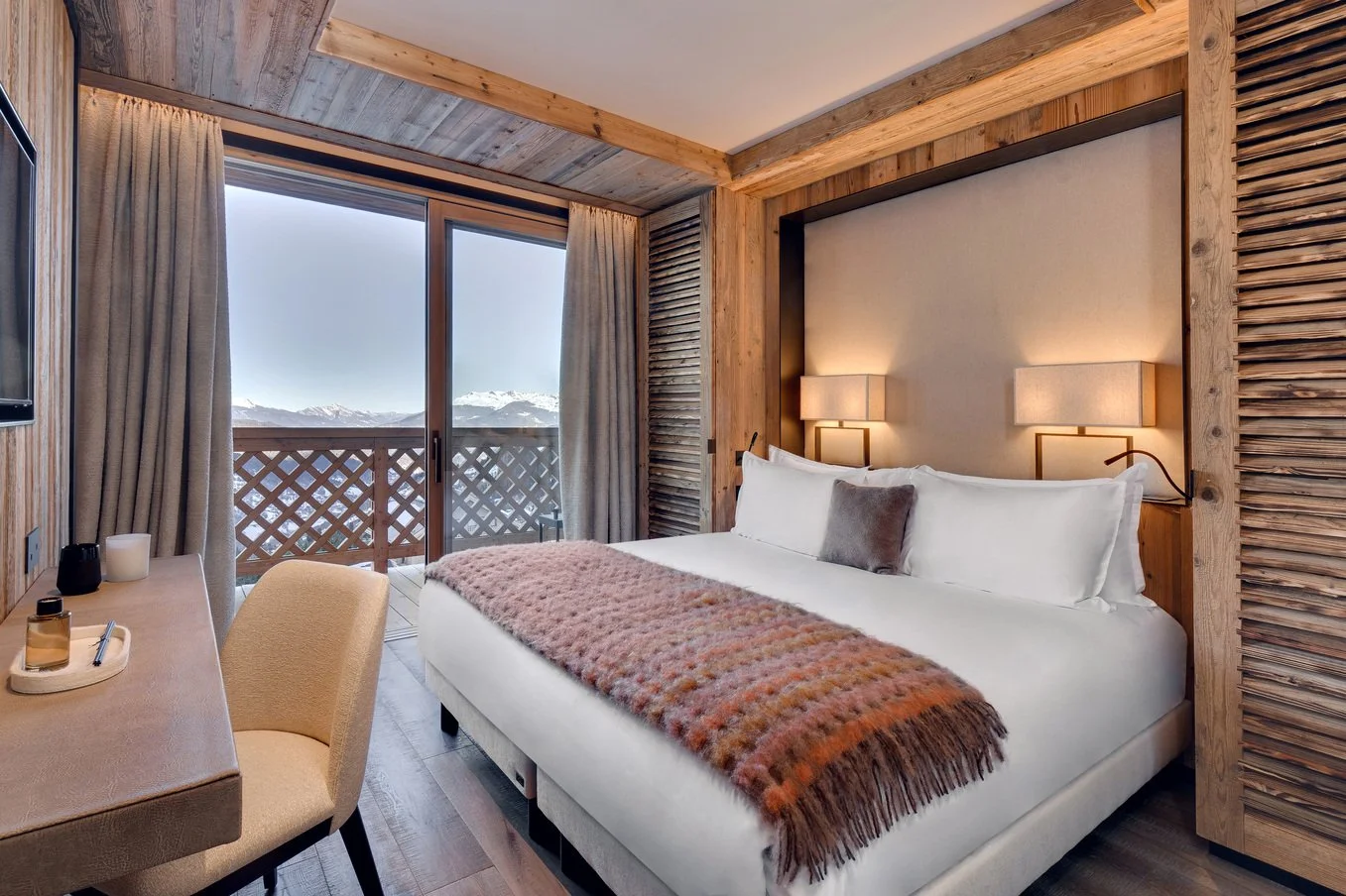 appartement luxe meribel chambre