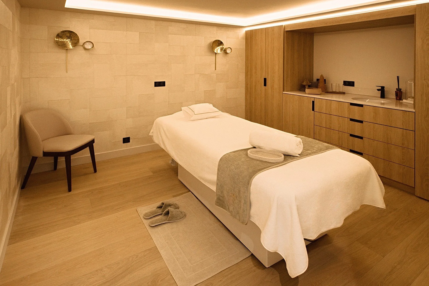 appartement luxe meribel salle de massage