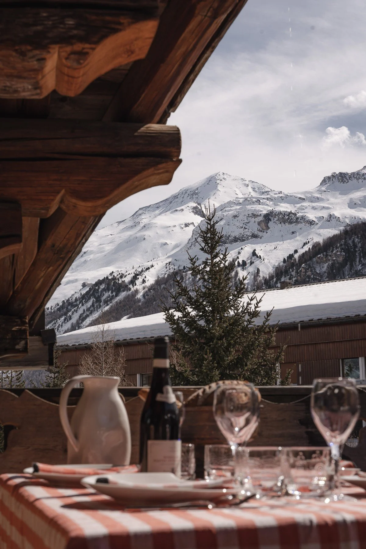 Chalet de luxe à Val d'Isère terrasse