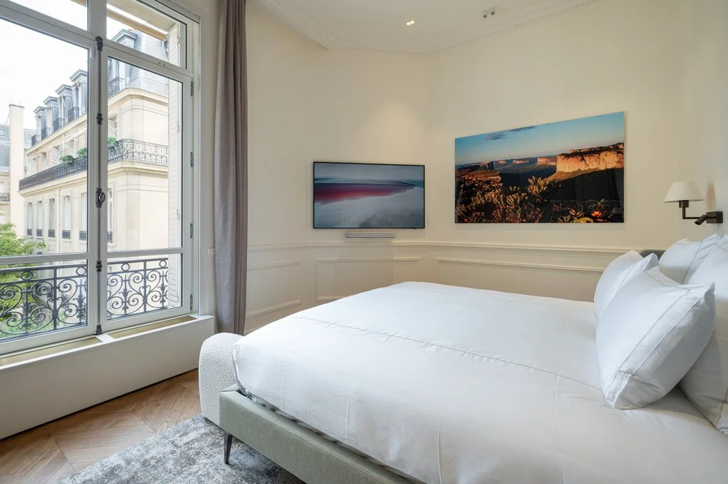 Appartement de luxe Paris Montaigne chambre