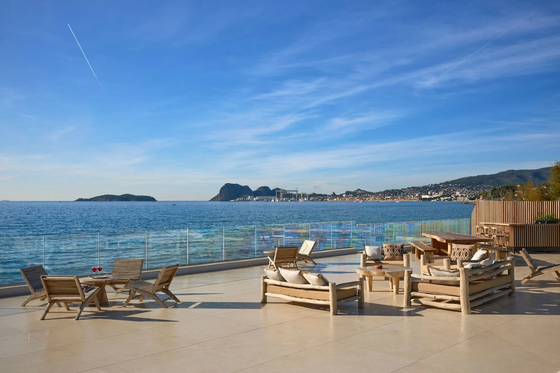 Villa luxe La Ciotat seminaire terasse