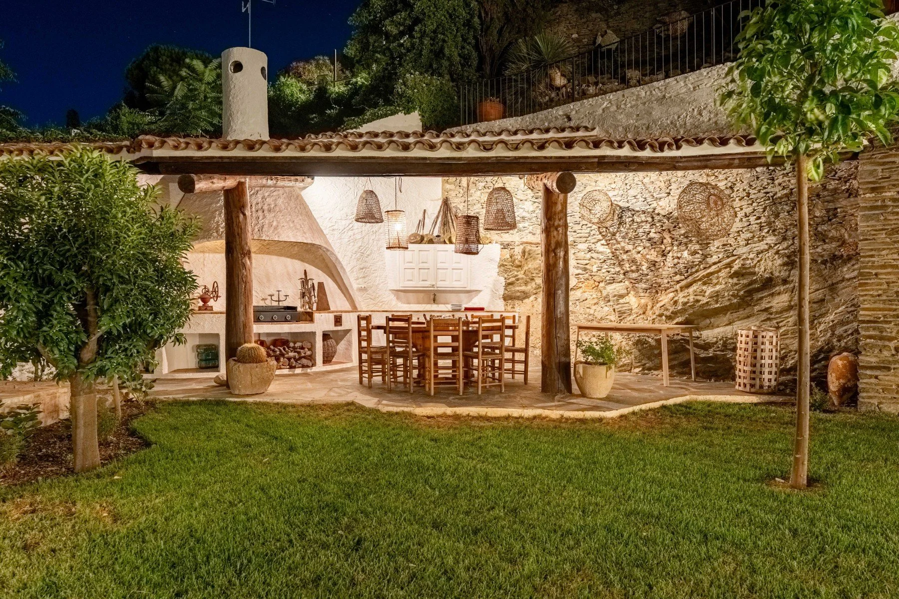 seminaire cadaques village cuisine exterieure