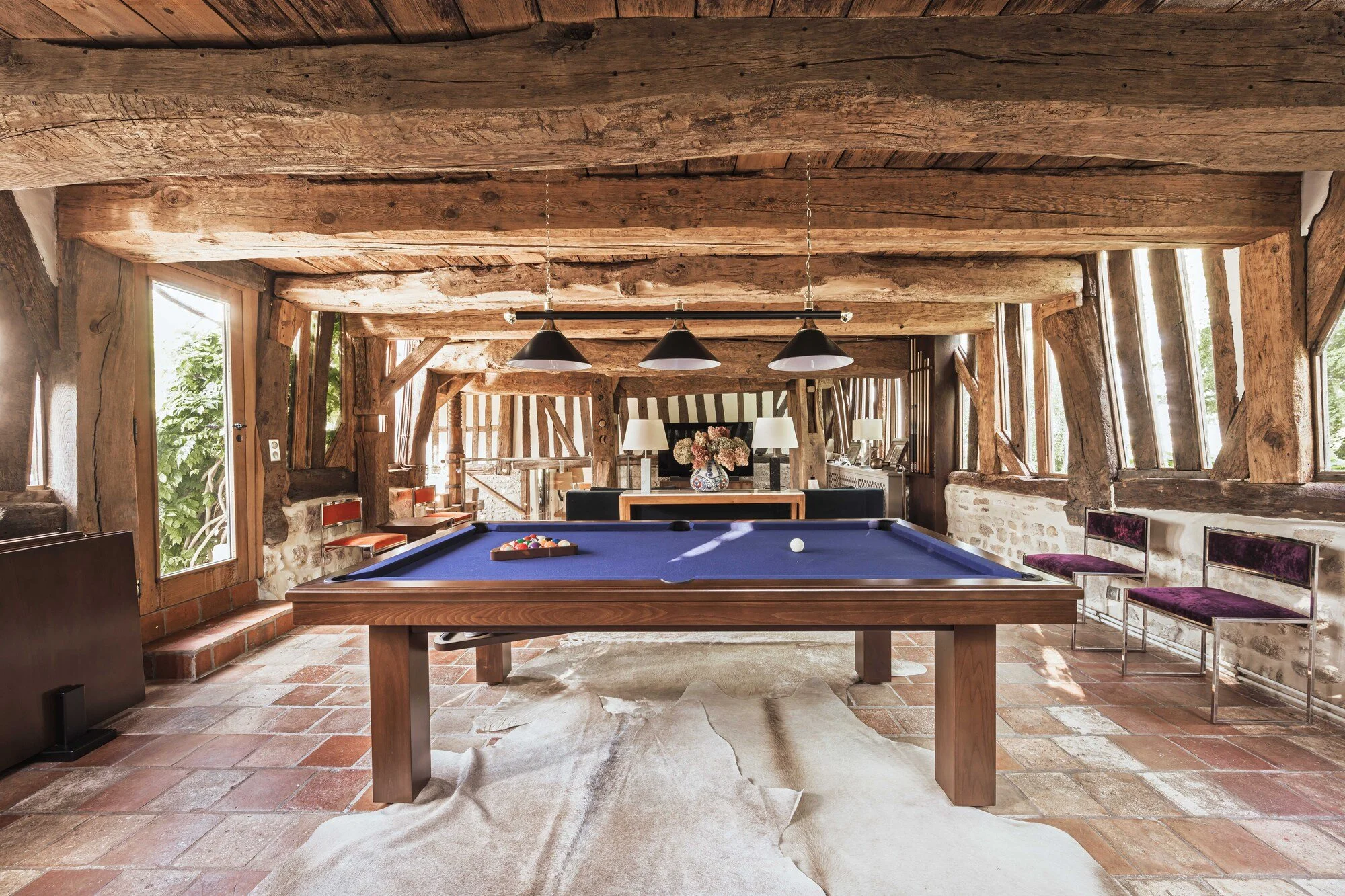 Villa luxe Bonneville salon billard