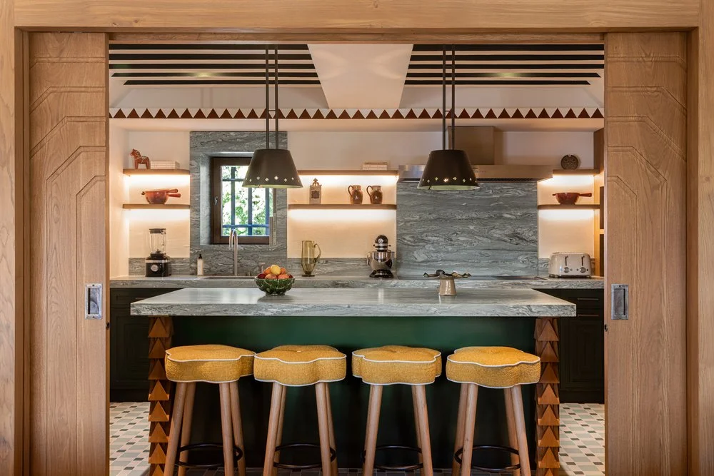 chalet de luxe à louer à Megève cuisine 