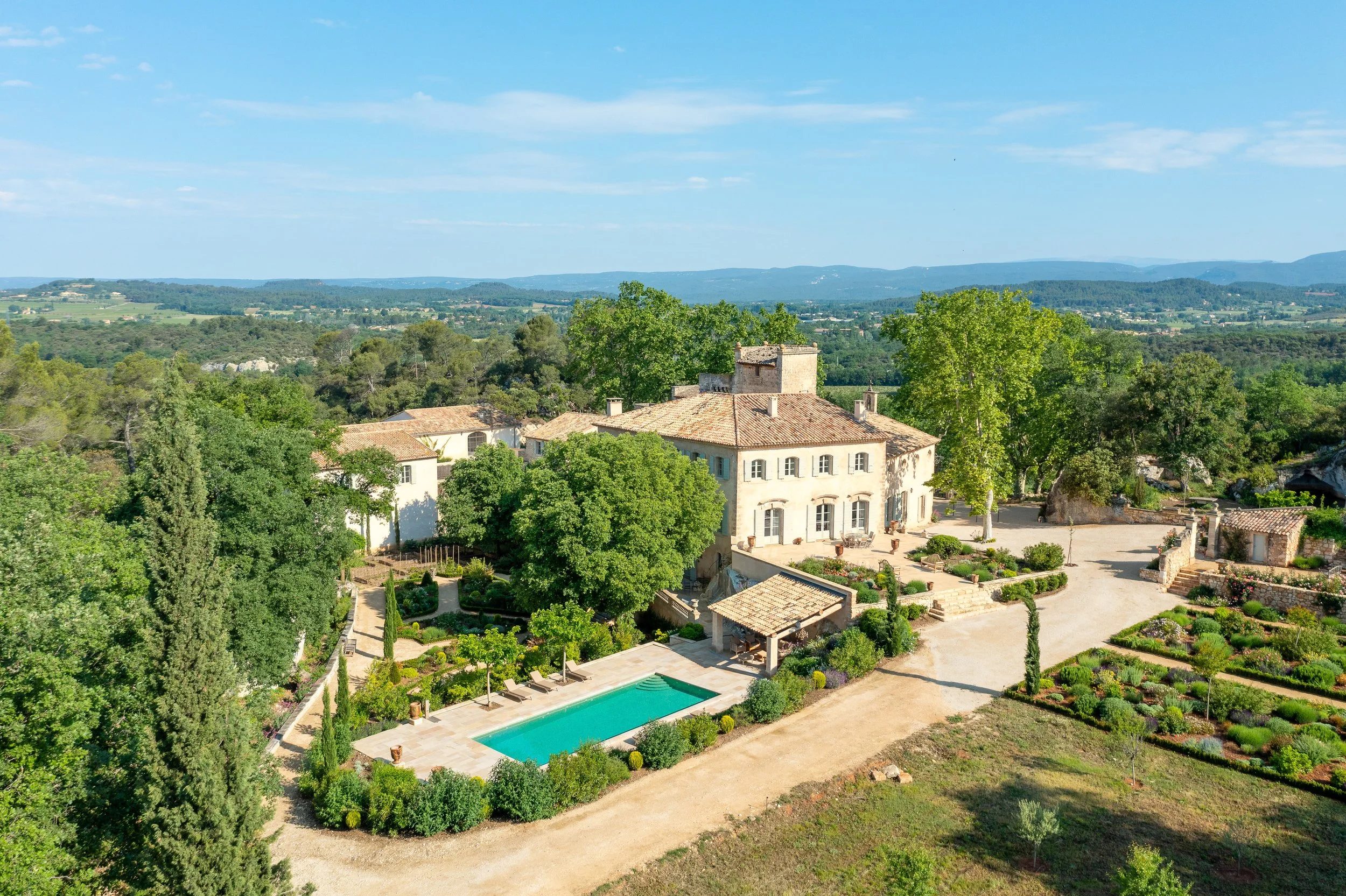 Domaine viticole de luxe en Provence dans le Sud de la France