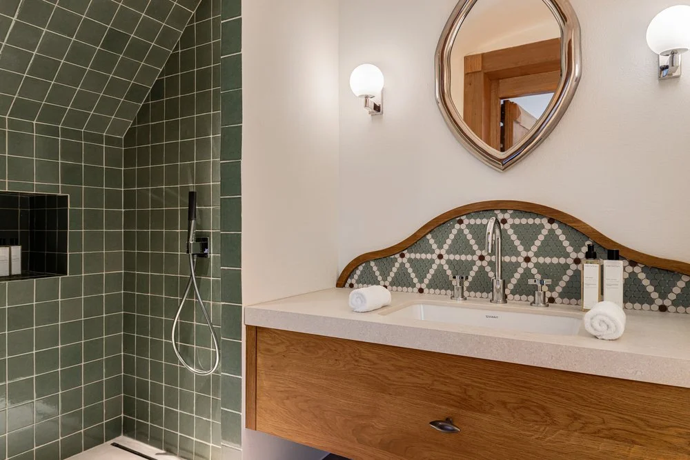location chalet de luxe à Megève salle de bain