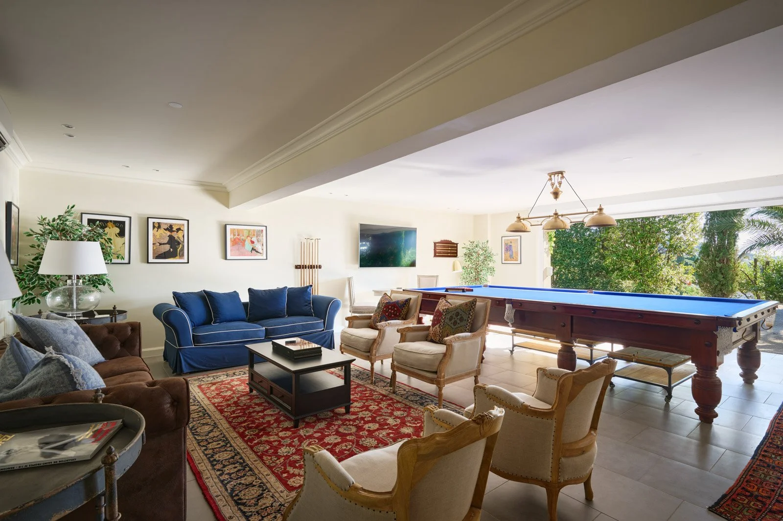 Villa de luxe à Sainte-Maxime salle de jeux