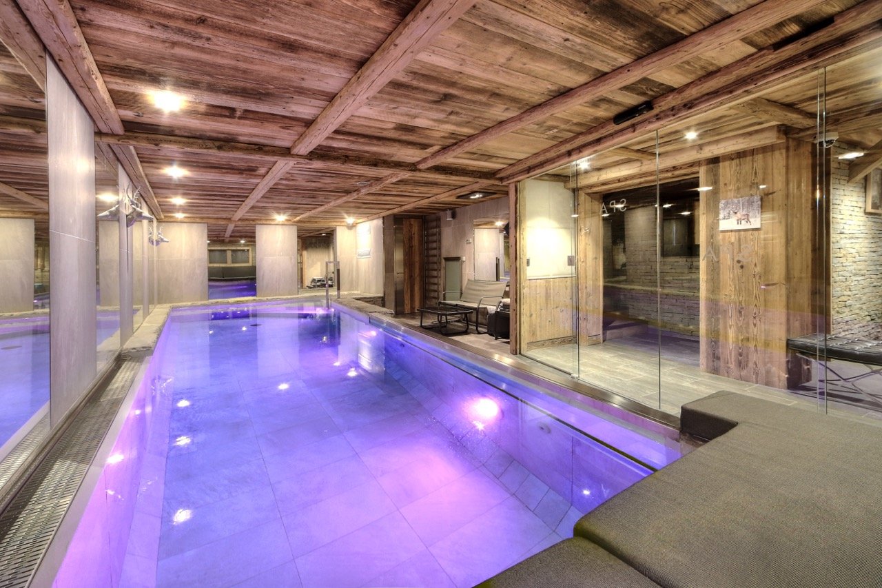 megève station location chalet piscine