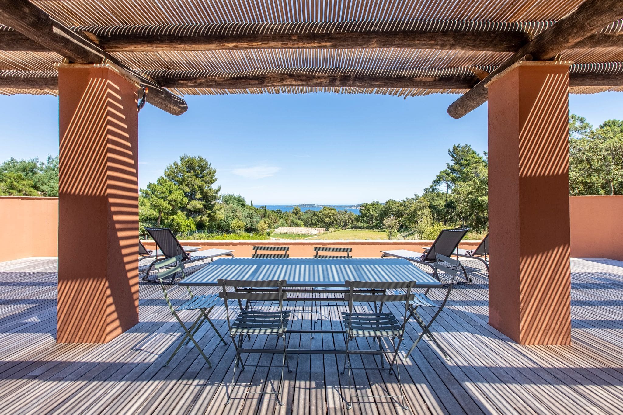 Luxury villa Golfe de St Tropez for rent with sea view and swimming pool