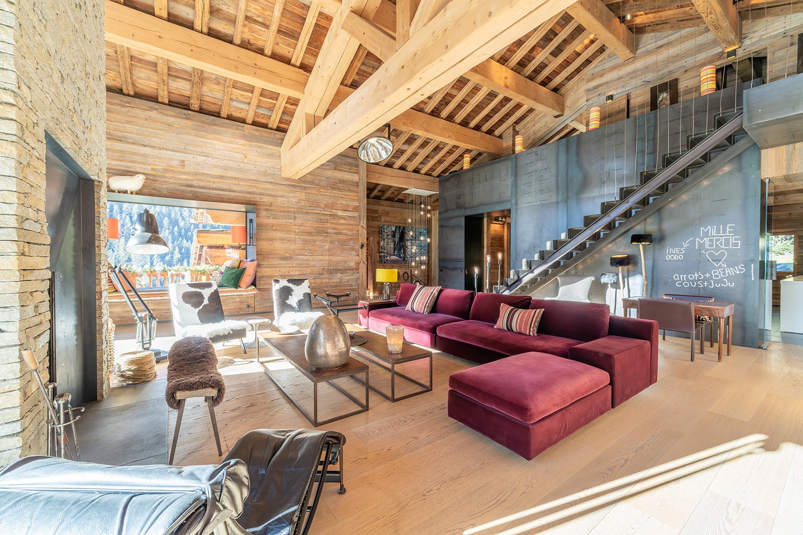 Luxury chalet in Méribel ski in ski out with hotel service 