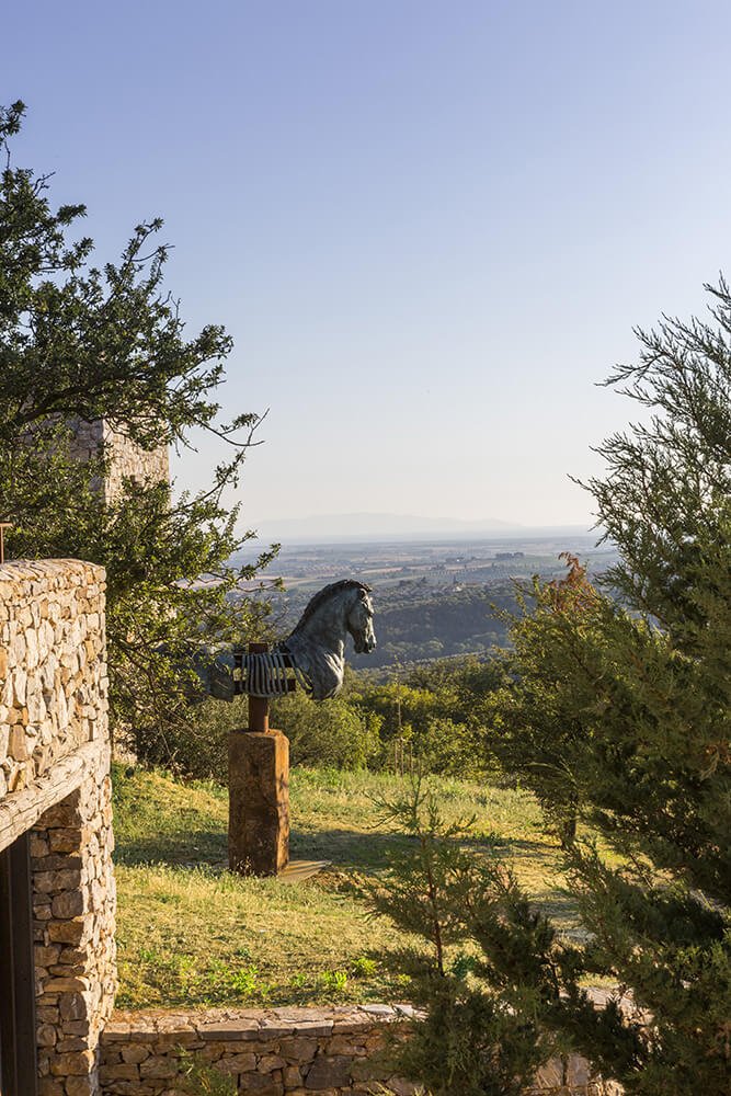 Luxury villa in Grosseto, Italy in Tuscany with panoramic view of the vineyards