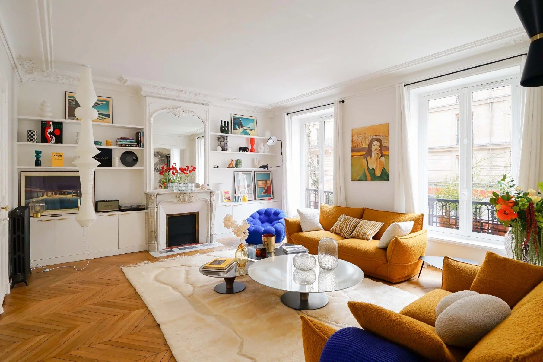 paris mouffetard appartement de luxe salon