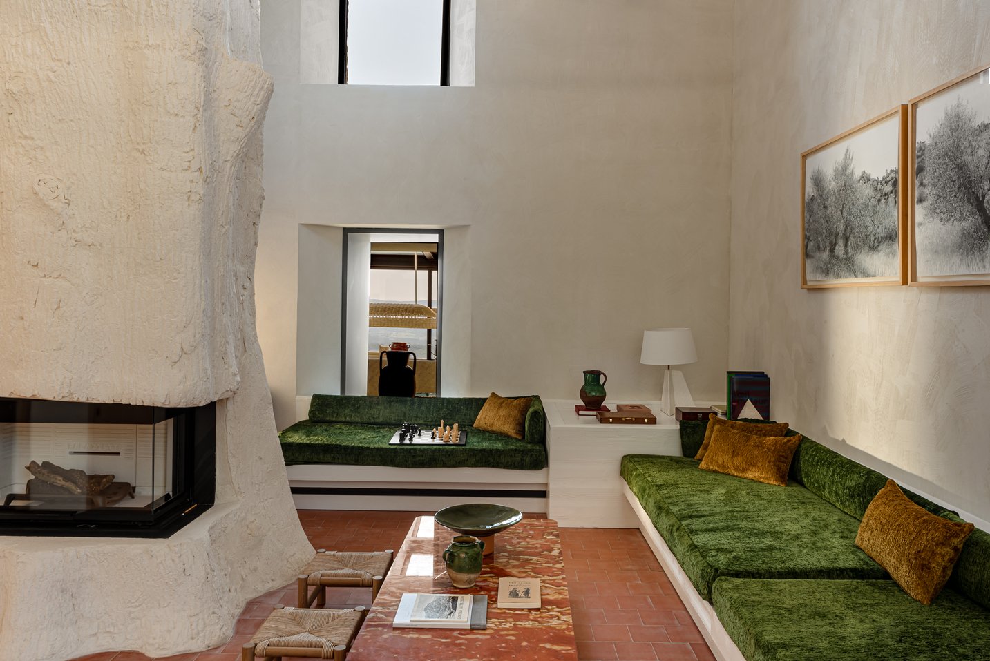 Villa de luxe à louer dans le Lubéron à Gordes salon
