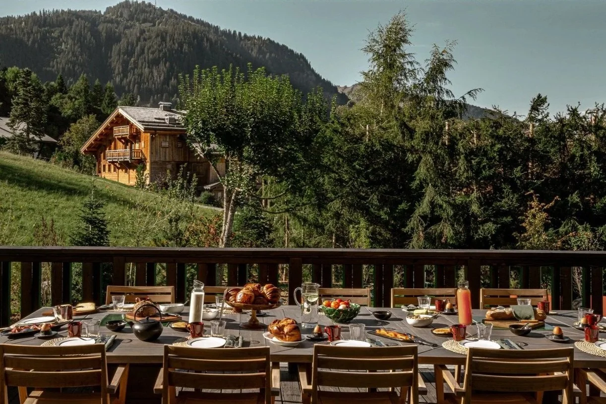 Chalet de luxe vue montagne et brunch