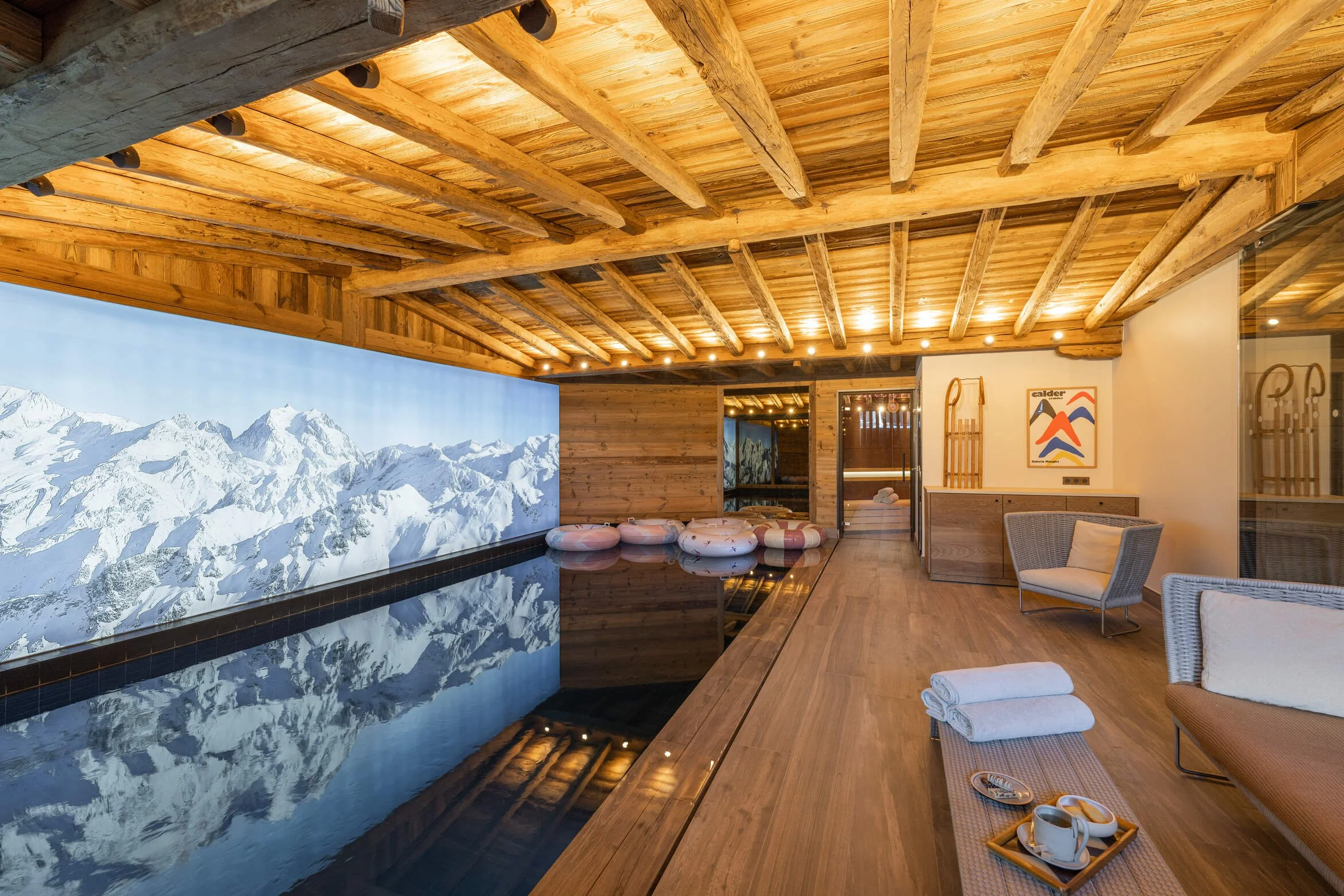chalet de luxe à Courchevel 1550 piscine intérieure