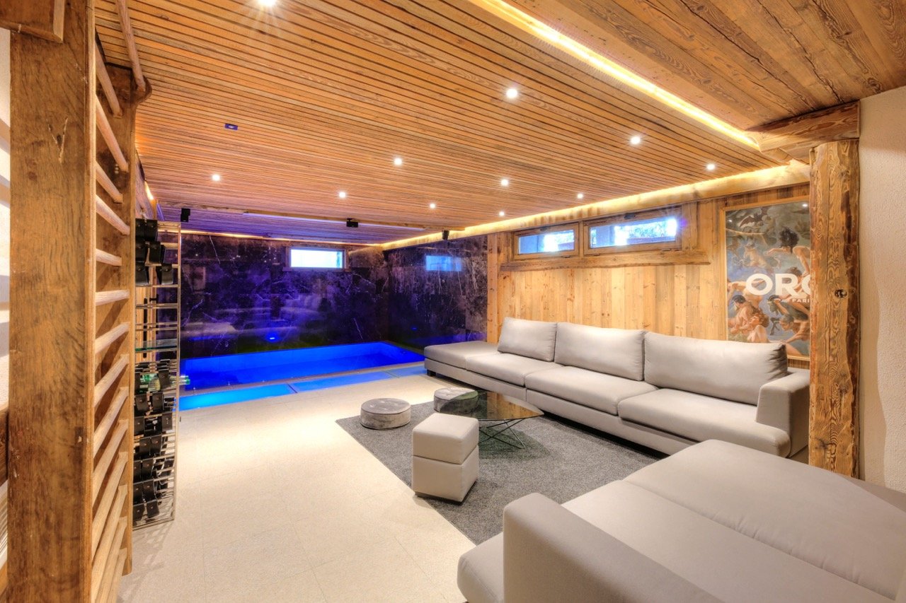megève station location chalet intérieur