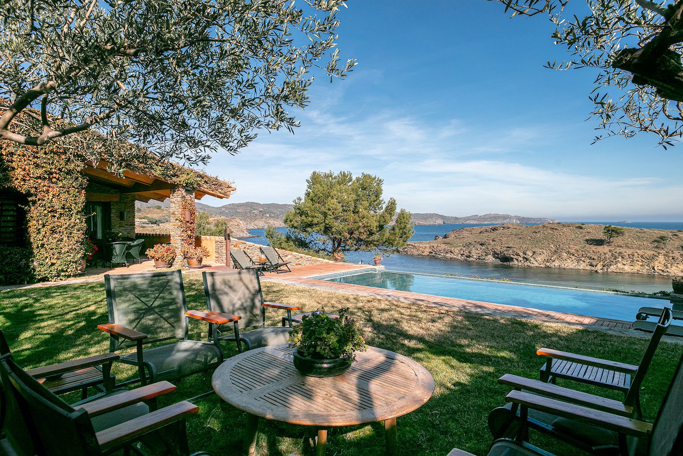 Luxury house in Cadaqués, Spain, sea view overlooking the Mediterranean Sea