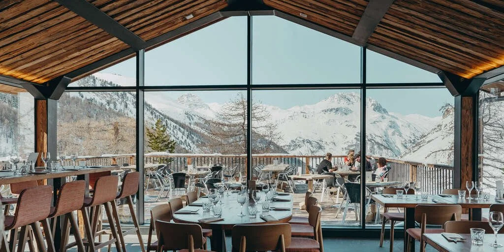 restaurant val d'isere vue panoramique