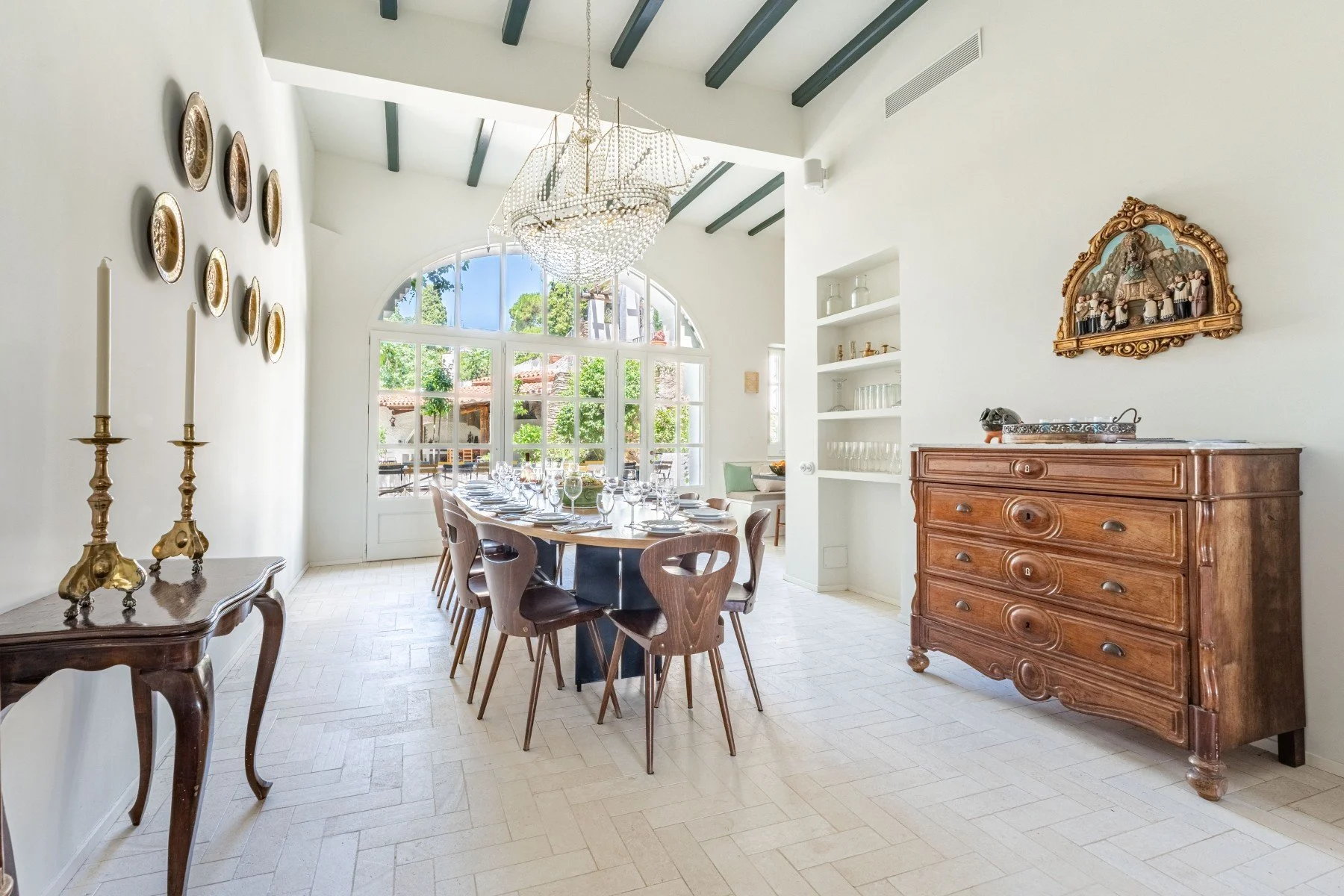 Villa luxe Cadaques village salle à manger