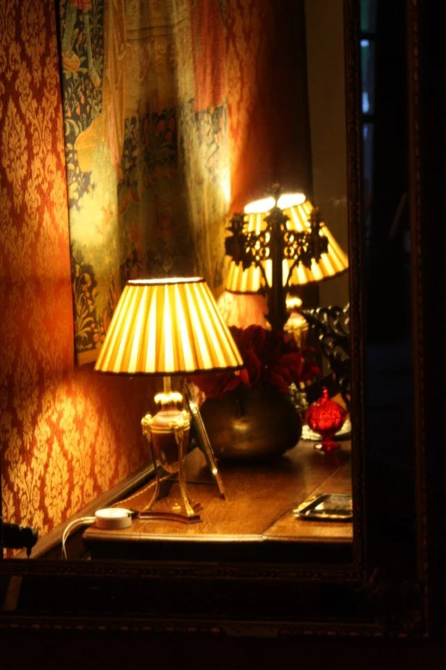 Dinning Room Lamps & Console Table - Chateau De Vezins.jpg