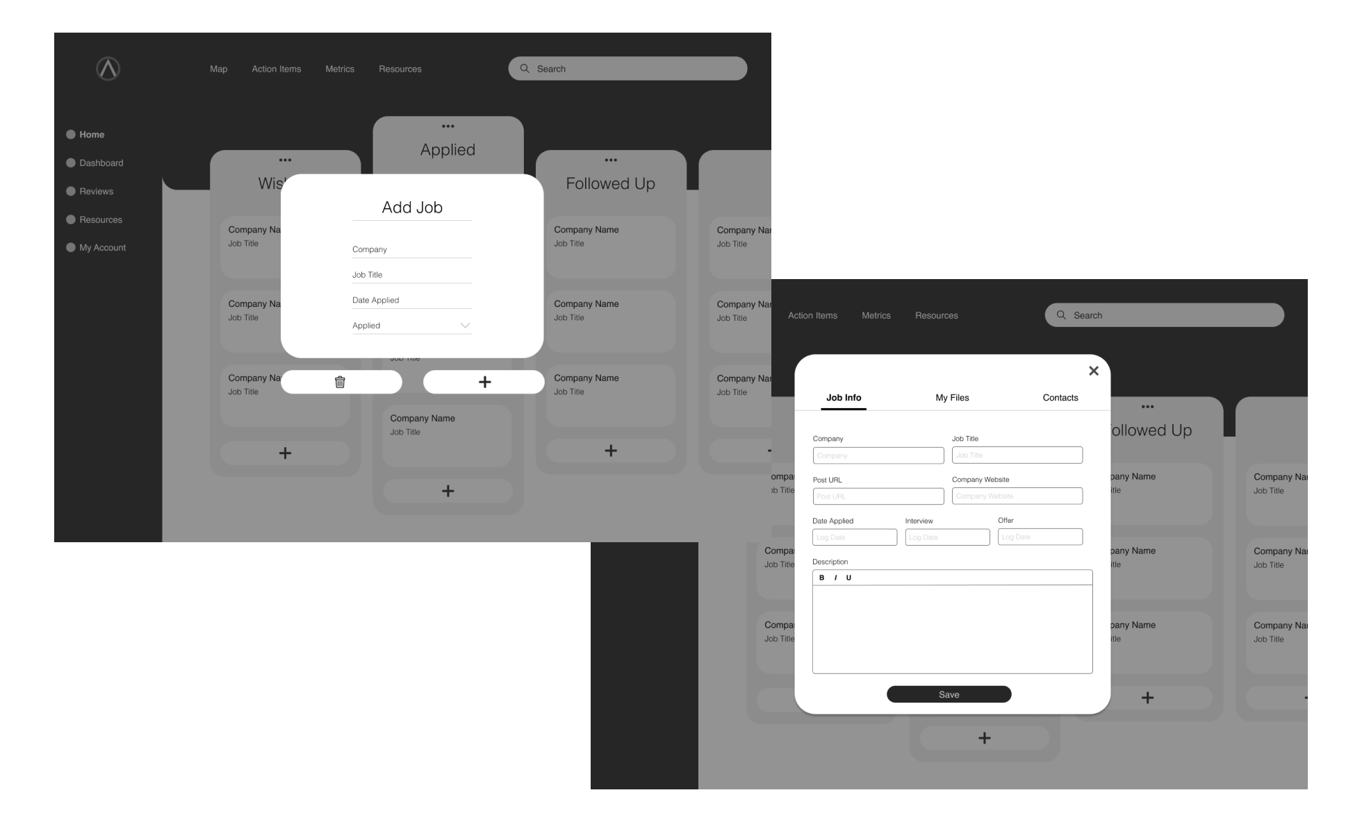 Insights:4 out of 4 users disliked the two-step process of creating a new card to track a job application.3 out of 4 users expressed wanting a way to log multiple interview rounds.3 out of 4 users expected to have a way to be notified of updates and…
