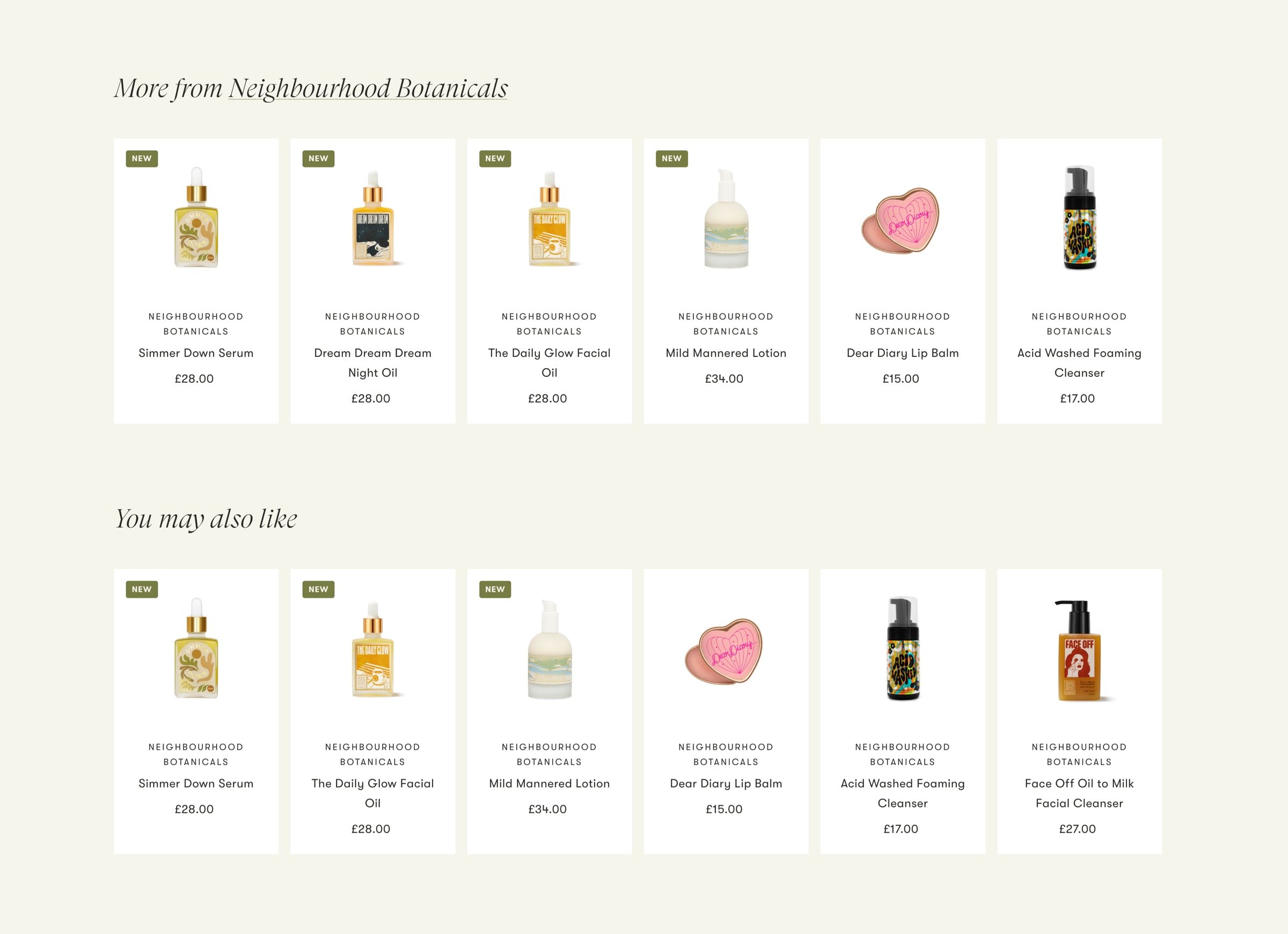 Intelligent cross-sell blocks to promote products based on items commonly bought together, and based on items the user has already viewed.